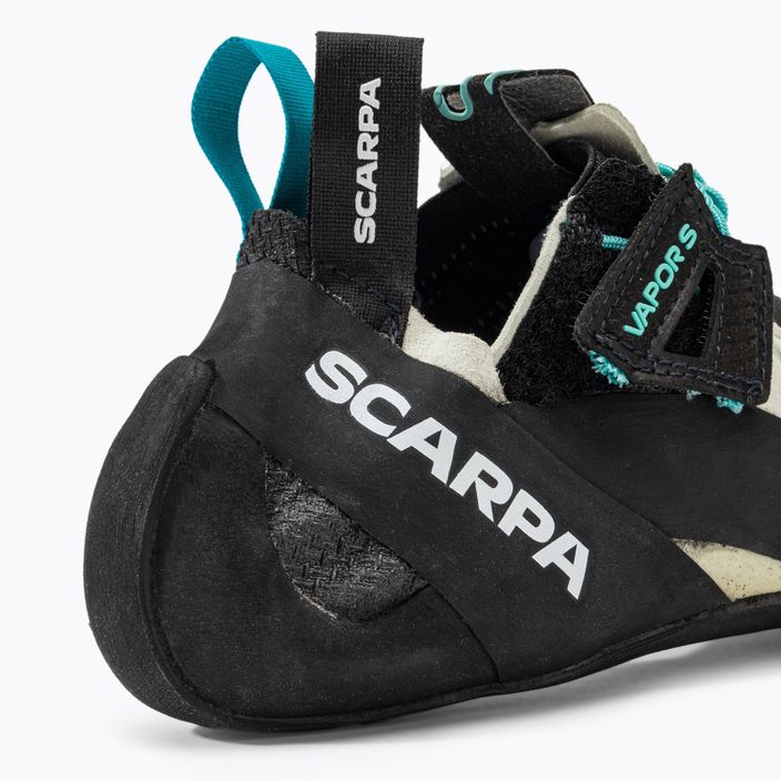 Scarpe da arrampicata da donna SCARPA Vapor S dust gray/aqua 9