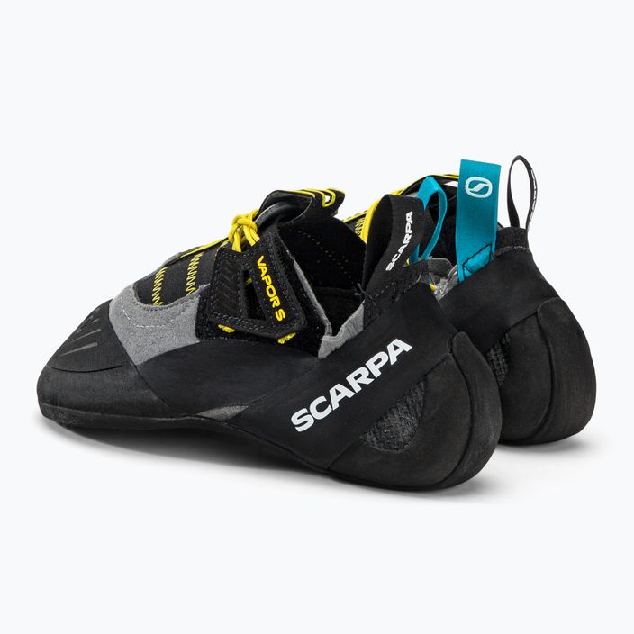 Scarpe da arrampicata da uomo SCARPA Vapor S smoke/yellow 3