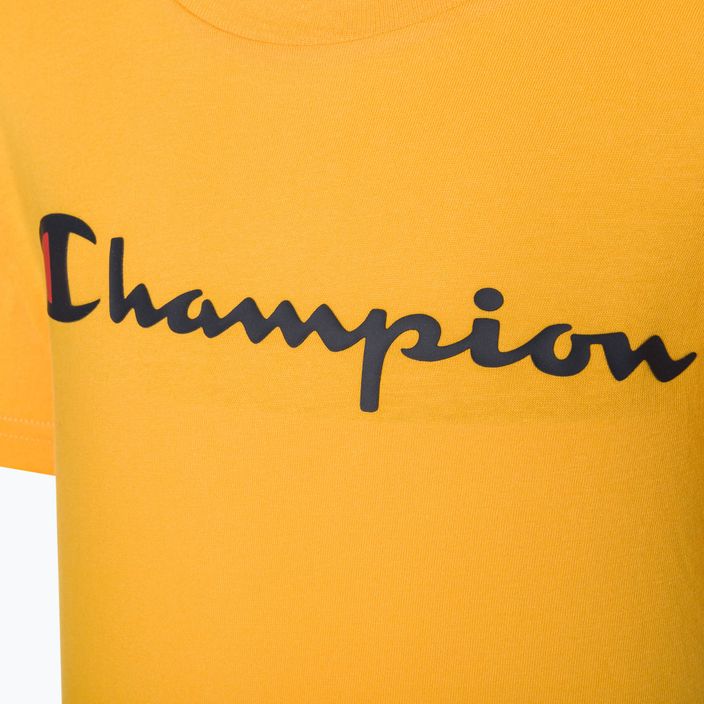 Maglietta Champion Legacy da bambino giallo scuro 3