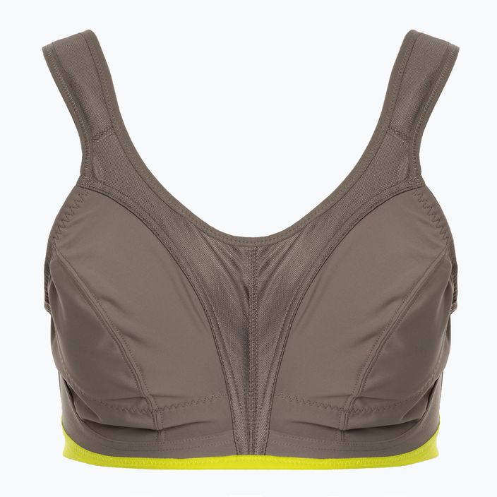 Reggiseno da allenamento Shock Absorber Active D+ Classic grigio/limone