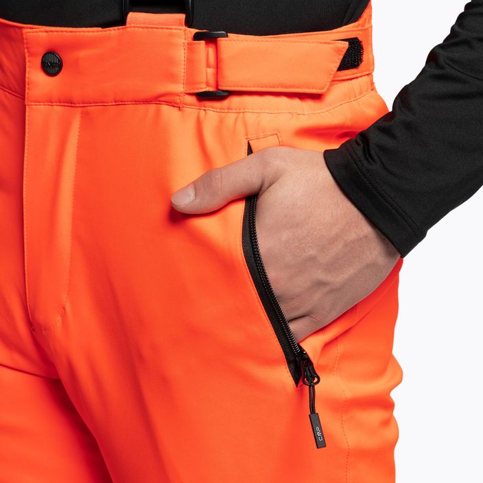 Pantaloni da sci CMP da uomo arancione 3W17397N/C645 5