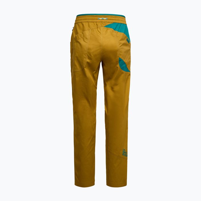 Pantaloni da arrampicata La Sportiva Bolt savana/everglade da uomo 4