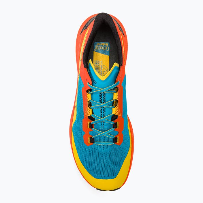 La Sportiva Prodigio scarpe da corsa uomo blu tropicale/pomodoro ciliegia 5