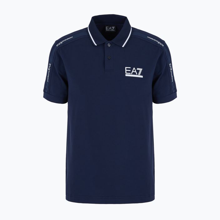 Polo uomo EA7 Emporio Armani Train Visibility blu navy