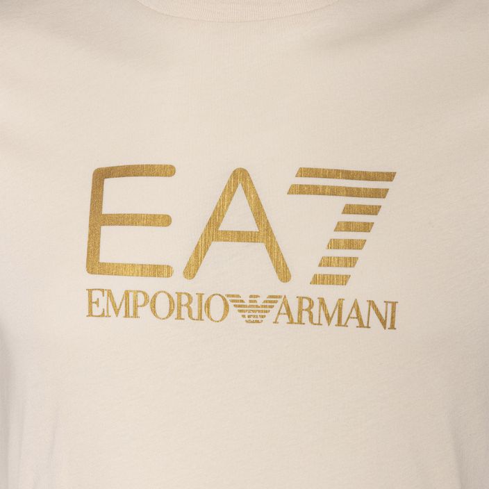 Uomo EA7 Emporio Armani Train Gold Label Tee Pima Big Logo T-shirt da giorno di pioggia 3
