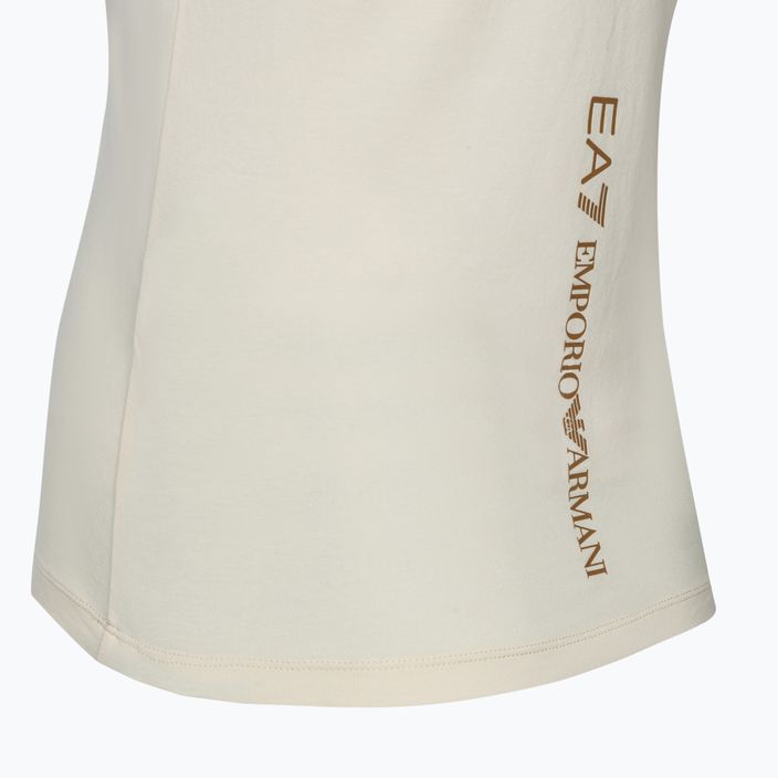 T-shirt donna EA7 Emporio Armani Train Shiny pristine/logo marrone 4