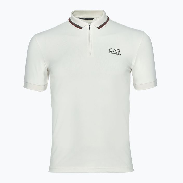 Maglietta EA7 Emporio Armani Golf Pro Polo uomo betulla argento