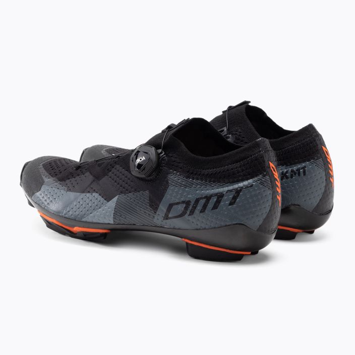 Scarpe da ciclismo MTB da uomo DMT KM1 nero/grigio 3