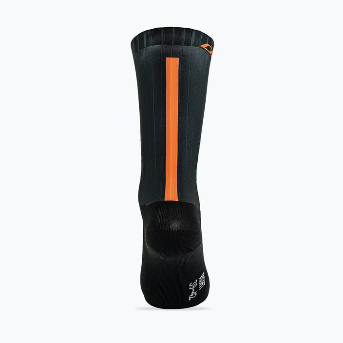 DMT Aero Race calzini da ciclismo nero/arancio 6