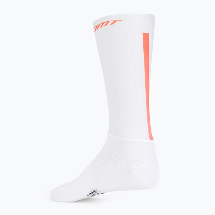 DMT Aero Race calzini da ciclismo bianco/arancio 2