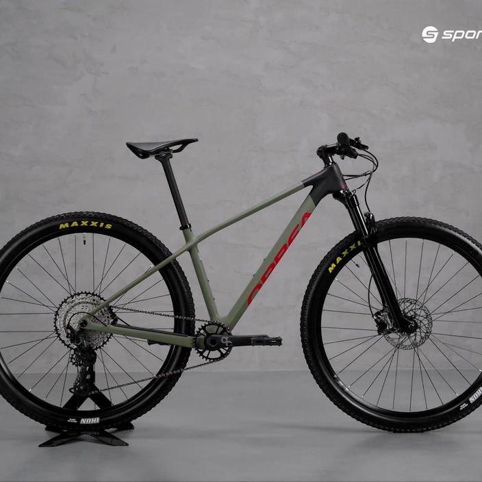Orbea Alma M50 2022 verde/rosso mountain bike 7