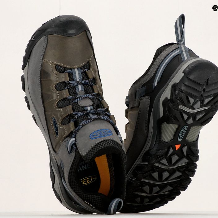 KEEN Targhee III WP scarpe da trekking da uomo grigio acciaio/blu capitano 18