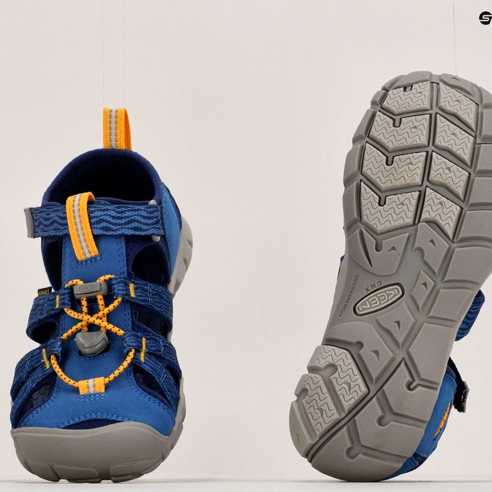 KEEN Seacamp II CNX, sandali da trekking per bambini in profondità blu e cobalto 15
