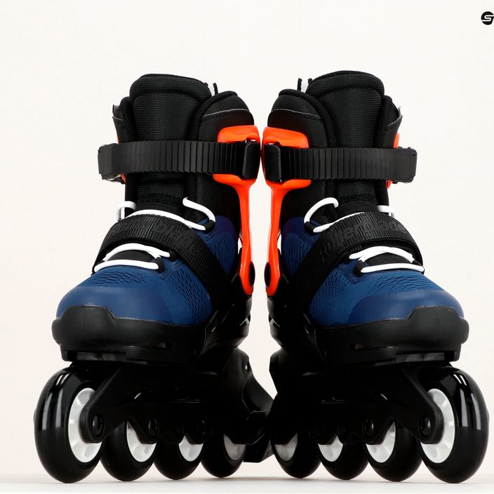 Pattini a rotelle Rollerblade Microblade per bambini blu notte/arancio caldo 13
