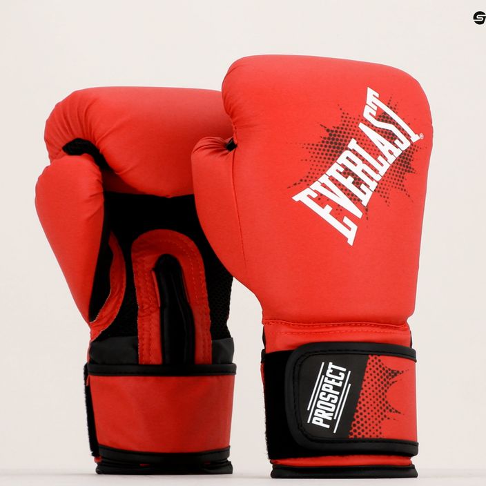 Everlast junior Pu Prospect Gloves guantoni da boxe per bambini rosso EV4600 7