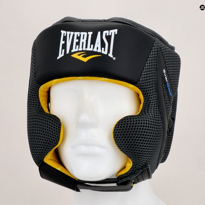 Everlast C3 Evercool Pro Premium Leather casco da boxe nero EV3711 7
