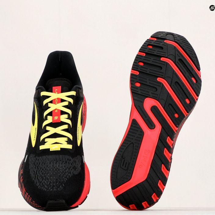 Brooks Launch GTS 9 scarpe da corsa da uomo nero/rosa/giallo 11