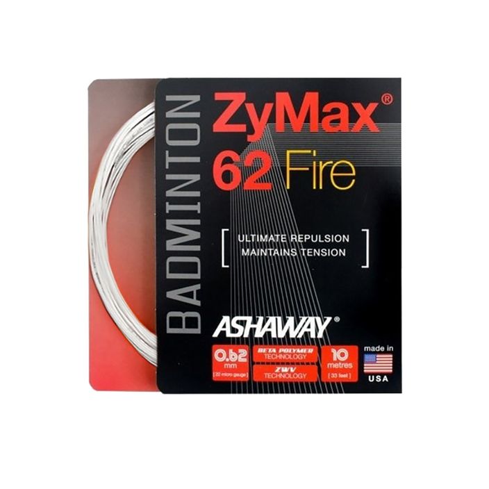 ASHAWAY ZyMax 62 Fire corda da badminton - set bianco 2