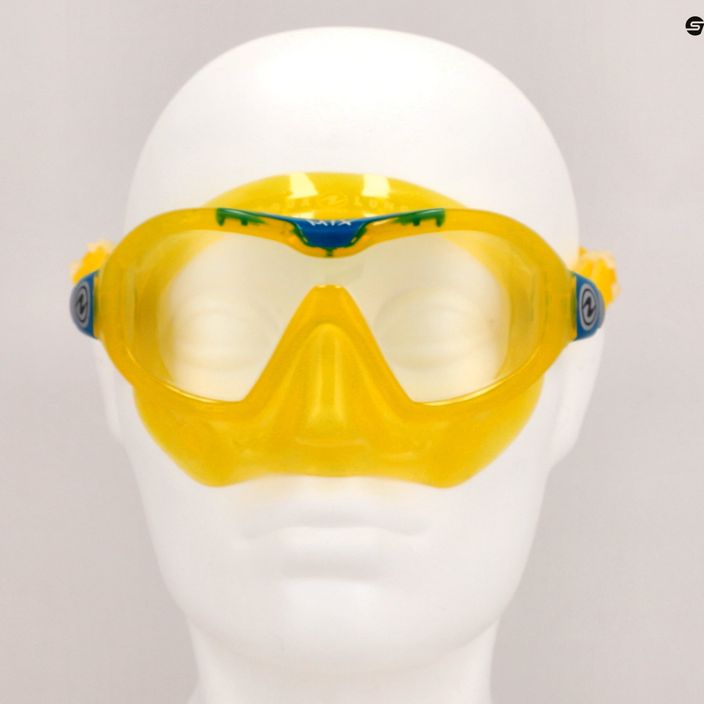 Maschera da snorkeling Aqualung per bambini Mix giallo/benzina 7