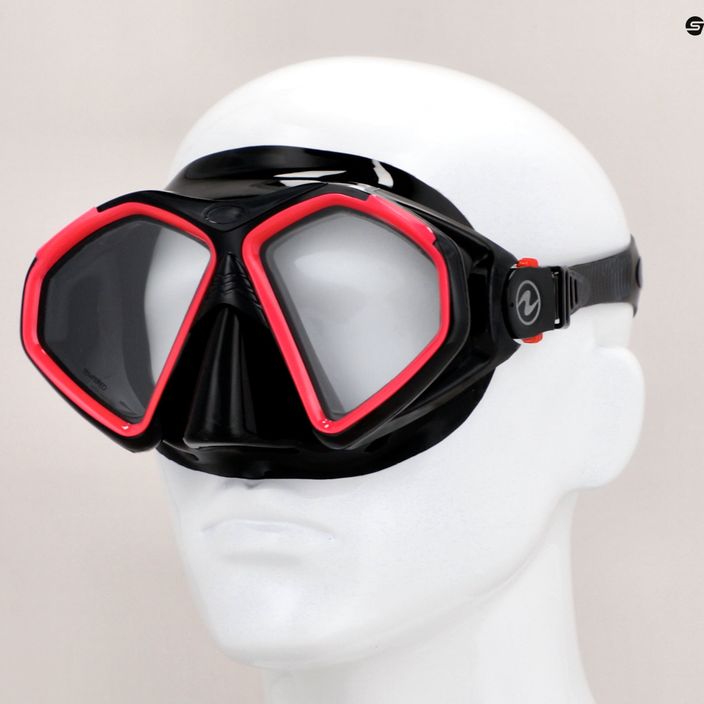 Maschera da snorkeling Aqualung Hawkeye nero/rosa 8