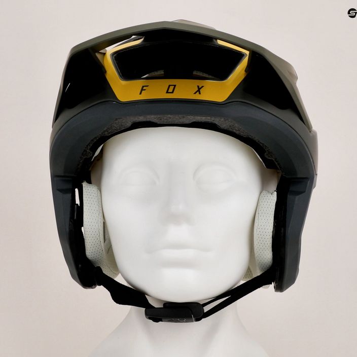 Fox Racing Dropframe Pro CE casco da bicicletta verde oliva 10