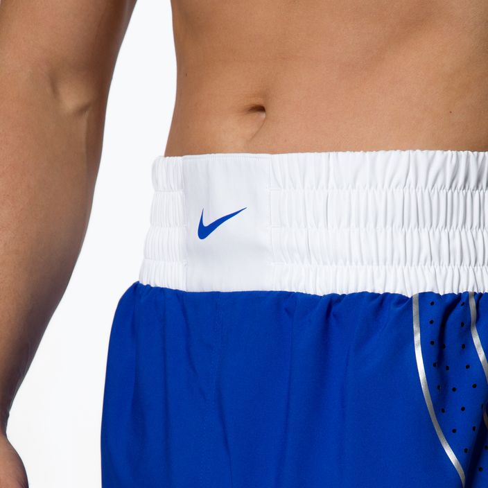Pantaloncini da boxe Nike da uomo blu/bianco 4