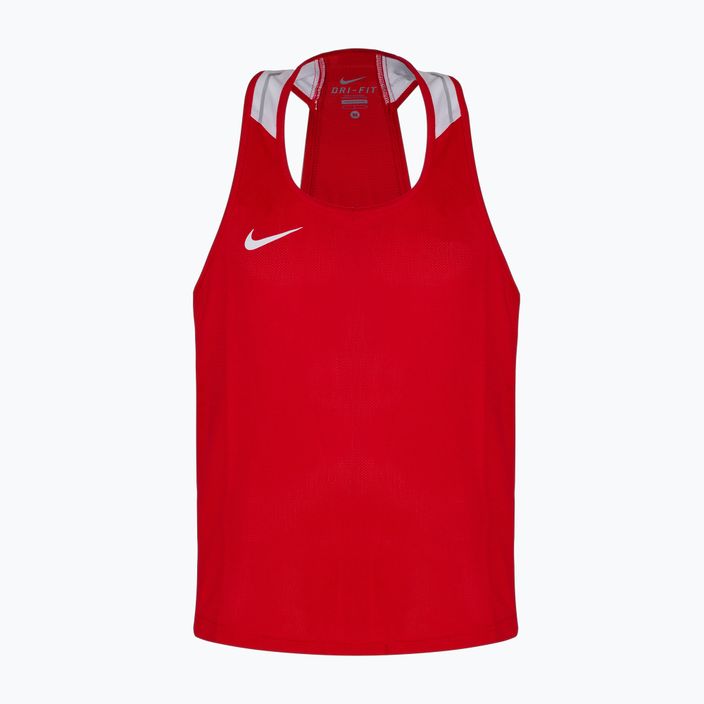 Canotta da allenamento da uomo Nike Boxing Tank scarlet/bianco