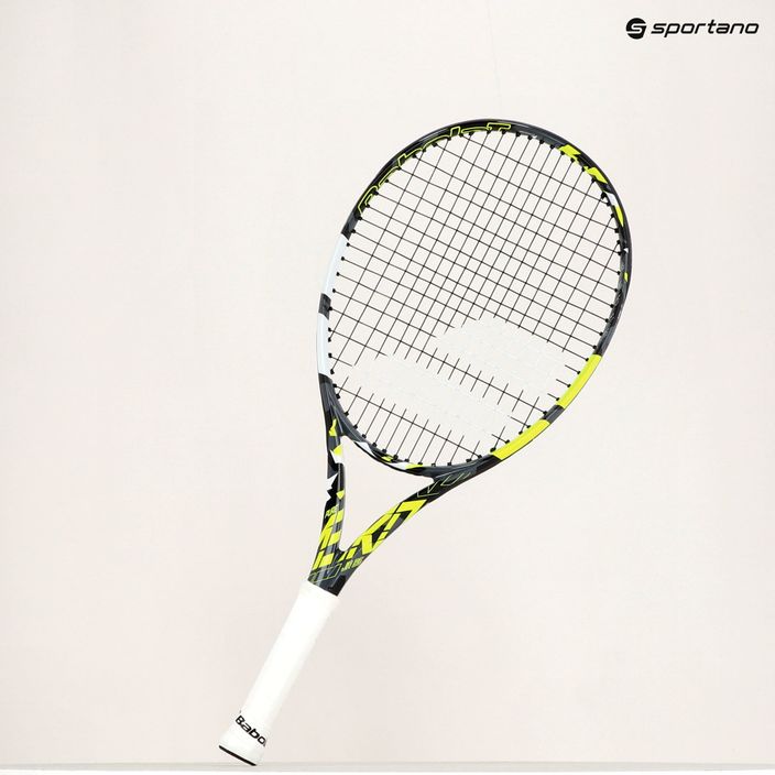 Racchetta da tennis Babolat Pure Aero Jr 25 per bambini grigio/giallo/bianco 8