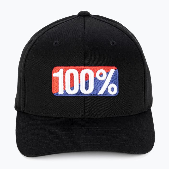 Cappello da baseball 100% Classic X-Fit Flexfit da uomo, nero 4