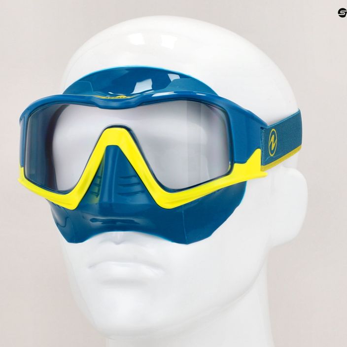 Maschera da snorkeling Aqualung Vita giallo petrolio 10