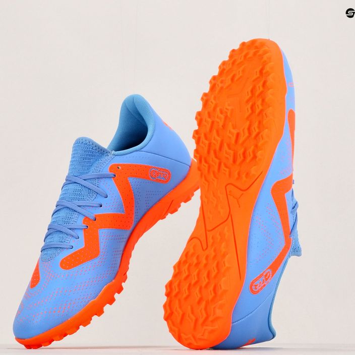 PUMA Future Play TT scarpe da calcio da uomo blu glimmer/puma bianco/ultra arancione 18