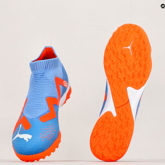 PUMA Future Match+ LL TT scarpe da calcio uomo blu glimmer/puma bianco/ultra arancione 11