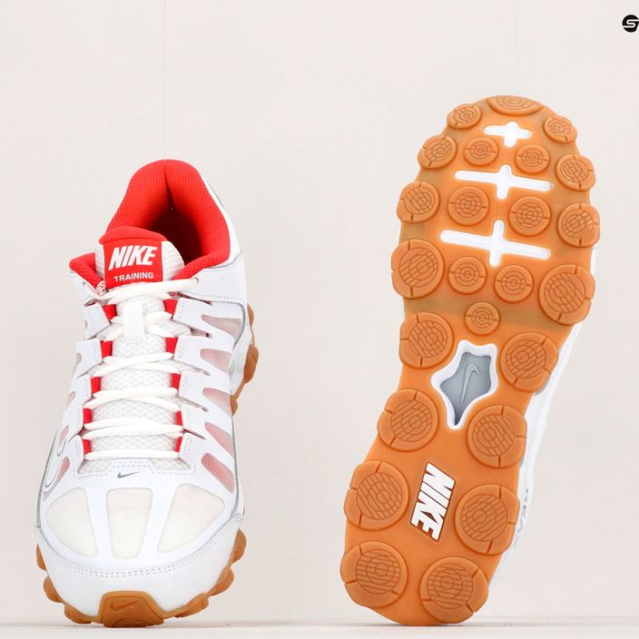 Scarpe da ginnastica da uomo Nike Reax 8 Tr Mesh bianco/grigio lupo/rosso ciliegia 9