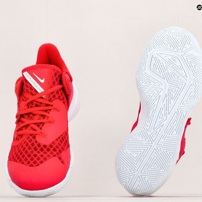 Scarpe da pallavolo Nike Zoom Hyperspeed Court rosso/bianco 10