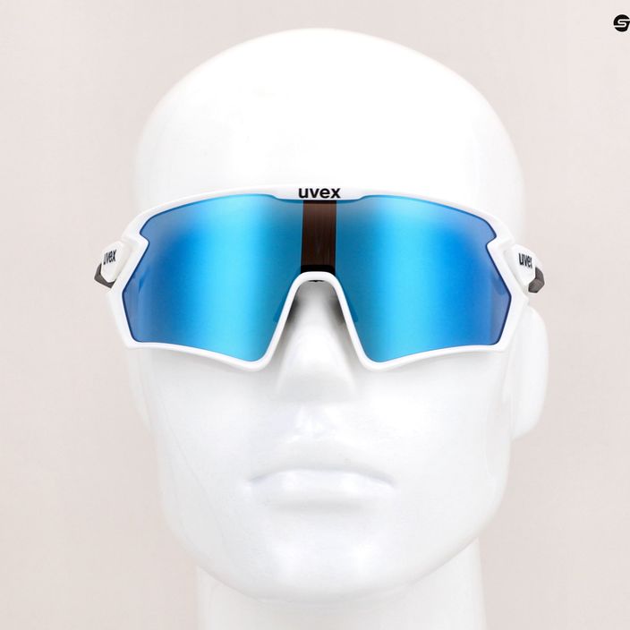 UVEX Sportstyle 231 2.0 occhiali da sole bianco opaco/blu specchiato 11