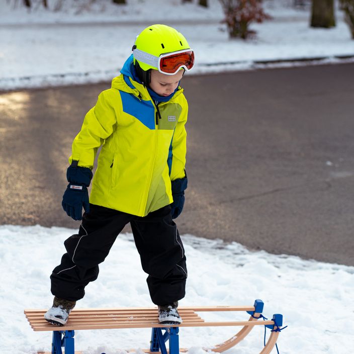 Casco da sci per bambini Marker Bino giallo con decalcomania acqua 9