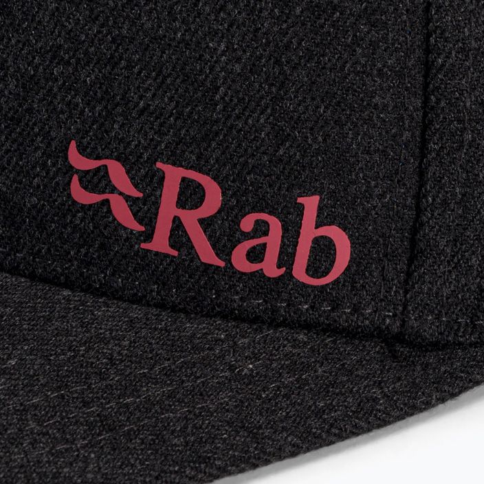 Cappello da baseball con logo Rab Flatiron in ebano marl 5
