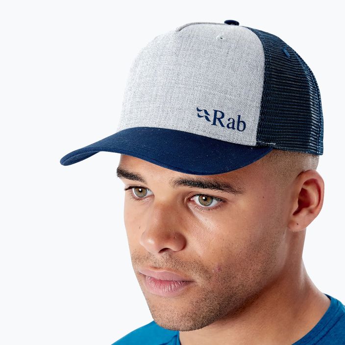 Cappello da baseball Rab Trucker Logo grigio marna 5