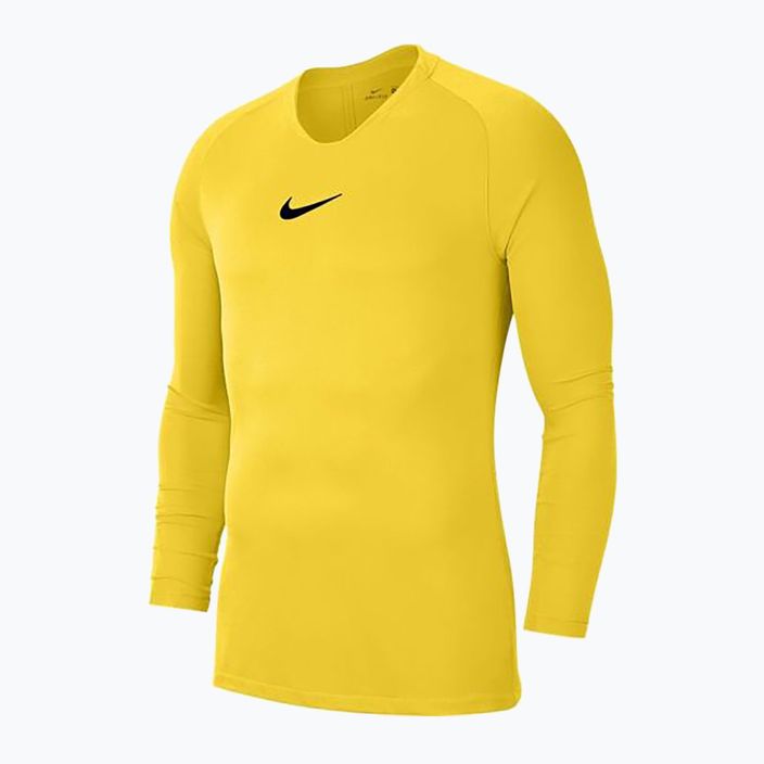 Longsleeve termoattivo da uomo Nike Dri-FIT Park First Layer tour yellow/black 4