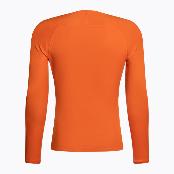 Uomo Nike Dri-FIT Park First Layer LS manica lunga termica arancione di sicurezza/bianco 2