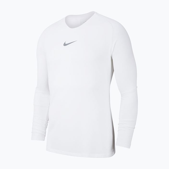 Manica lunga termica Nike Dri-FIT Park First Layer bianco/grigio freddo per bambini