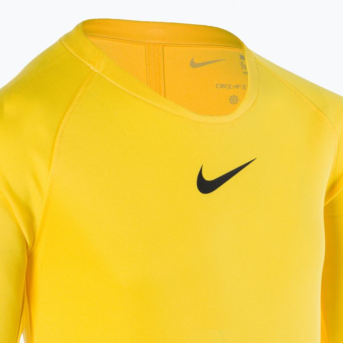 Manica lunga termica da bambino Nike Dri-FIT Park First Layer tour giallo/nero 3