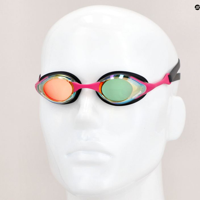 Occhiali da nuoto Arena Cobra Swipe Mirror giallo rame/rosa 15