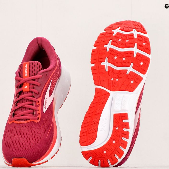 Brooks Trace 2 scarpe da corsa da donna sangria/rosso/rosa 11