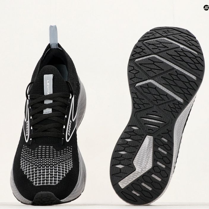 Brooks Levitate StealthFit 6 scarpe da corsa da uomo nero/grigio/oyster 17