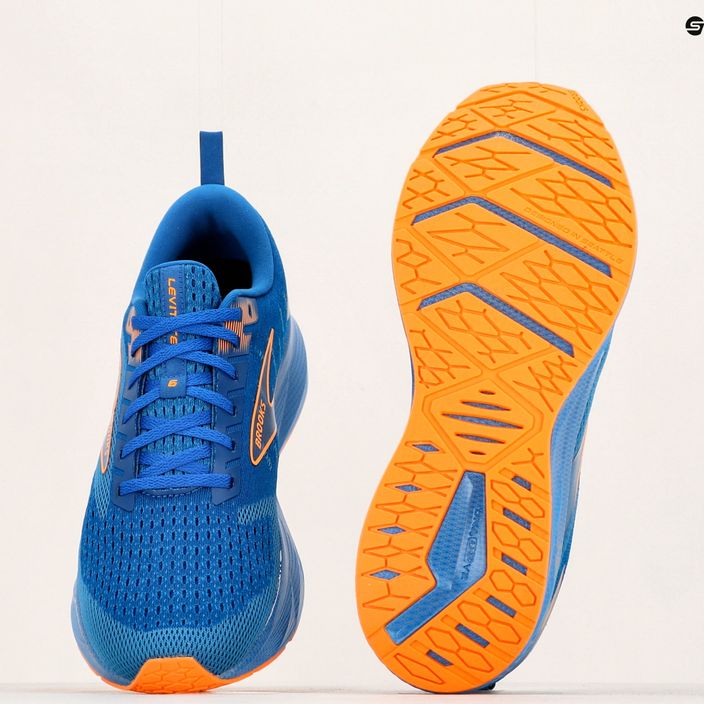 Brooks Levitate 6 scarpe da corsa classiche blu/arancio da uomo 17