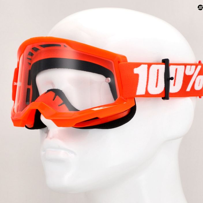 Occhiali da ciclismo da uomo 100% Strata 2 arancione/chiaro 7