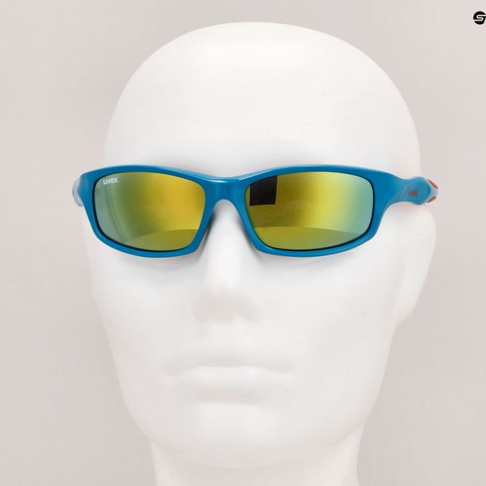 UVEX occhiali da sole per bambini Sportstyle 507 blu arancio/rosa specchiato 11