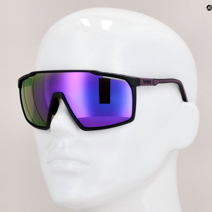Occhiali da sole UVEX Mtn Perform black purple mat/mirror purple 11