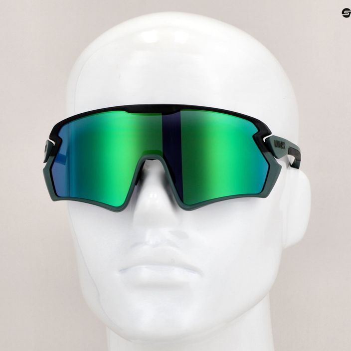 Occhiali da sole UVEX Sportstyle 231 2.0 verde muschio nero opaco/verde specchio 11